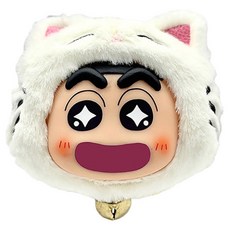 StarR 고양이 털모자 짱구 마그네틱 그립톡 TB01, 2개, 화이트