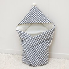 bamiblanc 格紋Pongdang新生兒包巾 純棉四季