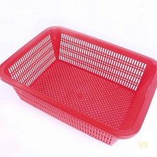 대목 깊은 사각 소쿠리 4호특 레드 식품박스