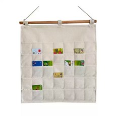 쿠폰 보관함 카드 명함홀더 벽걸이 쿠폰함 카페 꽂이, 숫자35칸, 포켓크기6X6cm