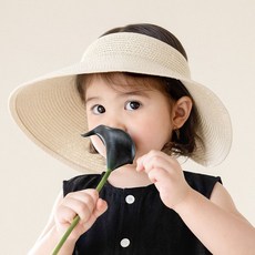 해피프린스 SIZE 6Y 라누아 와이드 밀짚 썬캡