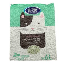 Otis 倍力康 豆腐砂 6L, 1個, 綠茶
