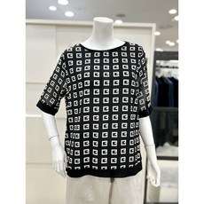 패턴 5부 블라우스 AI2BA28