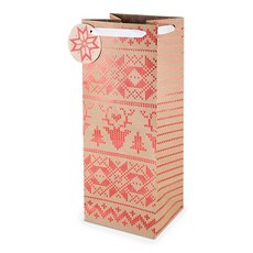Revel Paper 시머링 크래프트 스웨터 보틀 백 와인케이스 1.5L, 혼합 색상, 1개