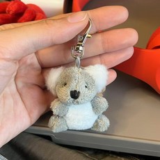 가방인형 귀여운 동물인형 다람쥐 베어 파우치 백팩 열쇠고리 키홀더 가방키링 차량용 피규어, 1개, 리틀 코알라