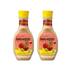 오뚜기 1000아일랜드드레싱 250Gx2 자취 직장인 브런치 닭가슴살 샐러드 스테이크, 500g, 5세트