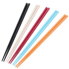 파스텔 향균 젓가락 (5color) 업소용 저분, 레드