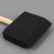 스펀지 나무 막대 삼각 브러쉬 붓 그림 250mm 500mm 750mm 사이즈선택 10개입 1세트, 7.5cm 10개입