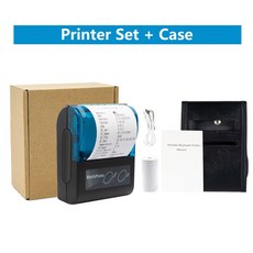 GOOJPRT 영수증 프린터 휴대폰 컴퓨터용 미니 휴대용 티켓 목록 비즈니스용, Case Set 3