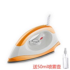 家用電熨斗 除皺順滑底板 不加水調溫, 橙色（送噴霧壺）,電源線長1米