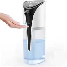 자동 액체 비누 디스펜서 15.83온스450mL USB C 충전식 7개의 볼륨 조절 무터치 손 소독제 욕실 주방용 모션 센서 방수 펌프화이트, White, 1개