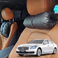 더뉴K9 장시간운전 도우미 목+등 멀티쿠션 캠핑, 헤드레스트-일체형