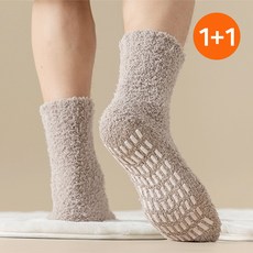 1+1 미끄럼 방지 논슬립 수면양말 남녀공용 따뜻한 방한 겨울 무압박 임산부 양말