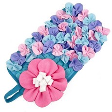 토끼 고슴도치 기니피그 쥐에게 동물 먹이 매트 인터랙티브 귀여운 꽃무늬 디자인 재미있는, 1개, 4. C