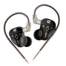 KZ EDX 이어 모니터 폰 IEM 이어폰 듀얼 DD HIFI 스테레오, bla no c