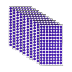 이음모음 원형 도트 스티커 10mm, 10장 (1120개입), 1세트, 프리미엄 군청