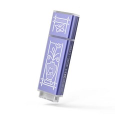 TCELL 冠元 老屋顏聯名款 USB3.2 128GB 台灣經典鐵窗花隨身碟 (日常平安紫色), 1個, 日常平安(紫)