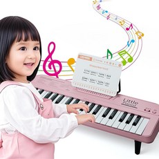 다기능 피아노 어린이 악기 장난감 37 건반 조기 개발 장난감 소녀를위한 핑크 소리 장난감 손가락 끝 경량 미니 건반 전기 키보드 생일 선물 크리스마스 선물, 상세페이지 참조, 상세페이지 참조