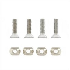 4pcs 수중 수위 장착 놋쇠 T- 누트 서핑을위한 모든 수평선 트랙 야외 서핑 액세서리