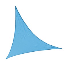 썬키다 옥상 방수 삼각 그늘막 차광막 썬쉐이드 옥상 천막, 5m삼각, HDPE 메쉬 하늘
