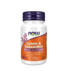 Now Foods 나우푸드 루테인 제아잔틴 60 소프트젤, 1개, 60정