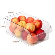 DFMEI 冰箱收納盒收納整理神器抽屜盒子儲物盒整理盒雞蛋食品保鮮盒廚房, 1個, 如圖