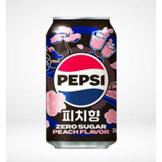 롯데칠성음료 펩시제로슈거 피치향, 1개, 355ml