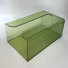 스프링이 있는 티슈 박스 홀더 데스크탑 벽걸이형 커버 종이 타월 디스펜서 차량용, 02 Green