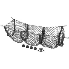 X AUTOHAUX 트럭 자동차 SUV용 3 포켓 트렁크 화물 정리함 보관망 블랙 메시 세트 110 x 30cm, 110CM