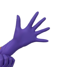 【戴康】NBR無粉手套 (100入)【厚款】, 紫色, 中(M), 1盒