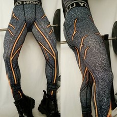 巨匠工廠 跑子邁 男士壓縮緊身跑步運動健身褲 高彈力訓練籃球打底褲