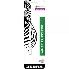 Zebra Pen Z-Grip 샤프 부드러운 필기 라텍스 프리 그립 0.7mm 심 #2 HB 연필심 및 지우개가 사전 장착 학교 사무실 일상용 리필 가능 투, 1 Count (Pack of 4), White