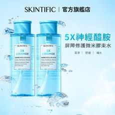 SKINTIFIC 5X 神經醯胺溫和卸妝水 深層清潔 敏感肌適用, 1個, 雙入組-神經酰胺卸妝水400ML