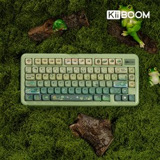 KiiBOOM Phantom81 Lite 75배열 유무선 기계식 키보드, 제조사축, KiiBOOM Mochi Switch, 그린