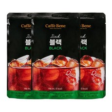 카페베네 커피파우치 블랙, 190ml, 20개