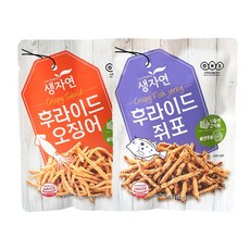 오희숙명인 전통부각 후라이드 오징어 40g+후라이드 쥐포 40g, 3세트, 80g