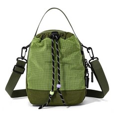 戶外旅行多功能水壺水杯包 輕便運動斜挎包 騎行出遊小揹包, 綠色, 1個