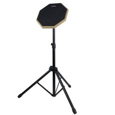 昕欣樂器 8吋 打點板架組 打點板 練習鼓 靜音鼓 架子鼓 打擊練習板, 黑色, 1個