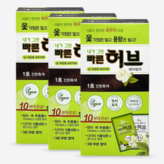 광동제약 내가 그린 빠른 허브 파우치 염색약, 1호 진한흑색, 3개