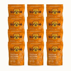 SUNNIE 글루텐 4온스 아보카도 제작 오일로 118 그레인 성분 3ML 소금 간식 3팩 크래커 저칼로리 프리 6가지, 체다 치즈, 4 Ounce (Pack of 6)