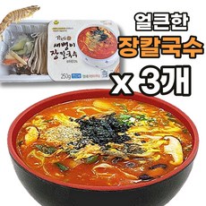 선제이피지 국물이 일품 얼큰한 찌개 보리새우 장칼국수 밀키트, 3개, 250g
