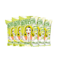 미스사사 슈퍼 쿨링 파우더 시트 15매 X 5개 - 레몬그라스