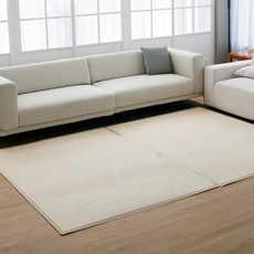 발걸림 없는 말랑 PU 경사놀이방매트 미끄럼방지, 바닐라