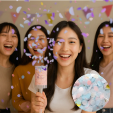 하핏랩 종이 컨페티 폭죽 웨딩 파티, 4개입, 소다