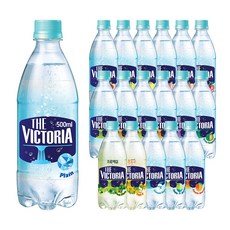 웅진식품 더 빅토리아 18가지맛(플레인 자두 라임 레몬 자몽 복숭아 체리 청포도 파인애플 그린애플 배 밸런스핏 청귤 초록매실 유자 썸머스노우 애플셔벗 애플망고), 18개, 500ml