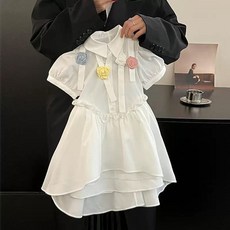 女童連衣裙夏季新款甜美泡泡袖花朵公主裙