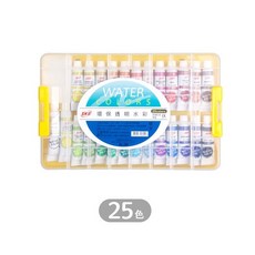 星星文具 SKB 25色環保透明水彩 WL-200 (外盒顏色隨機)