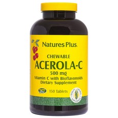 Nature's Plus Acerola-C 500 毫克咀嚼片, 150入, 1個