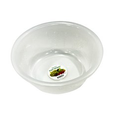 [나코] 플라스틱 믹싱볼 투명 과일 야채 채소 쌀 다용도 세척볼 국산, 소, 1개