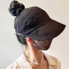 마스크 고정 걸이 무지 썬캡 둘레조절 밴딩 캡모자 jck+506fI